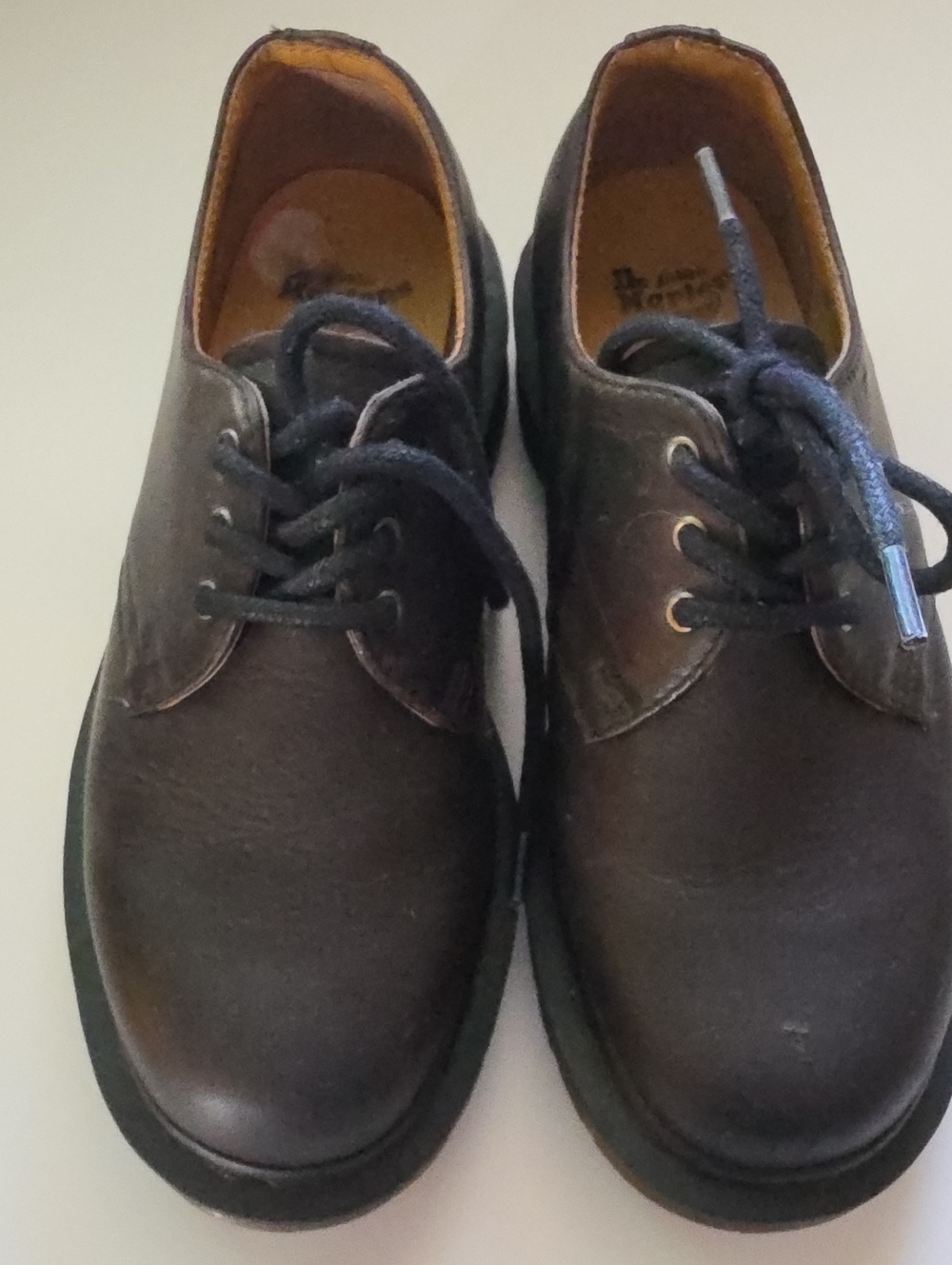 Dr. Martens Dark Brown Leather Derby Shoes